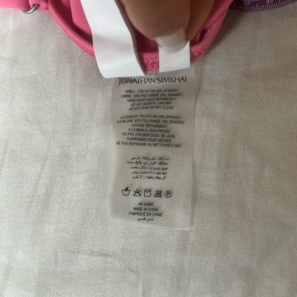 Jonathan Simkhai Belted Underwire One Piece Swimsuit - Picture 5 of 5